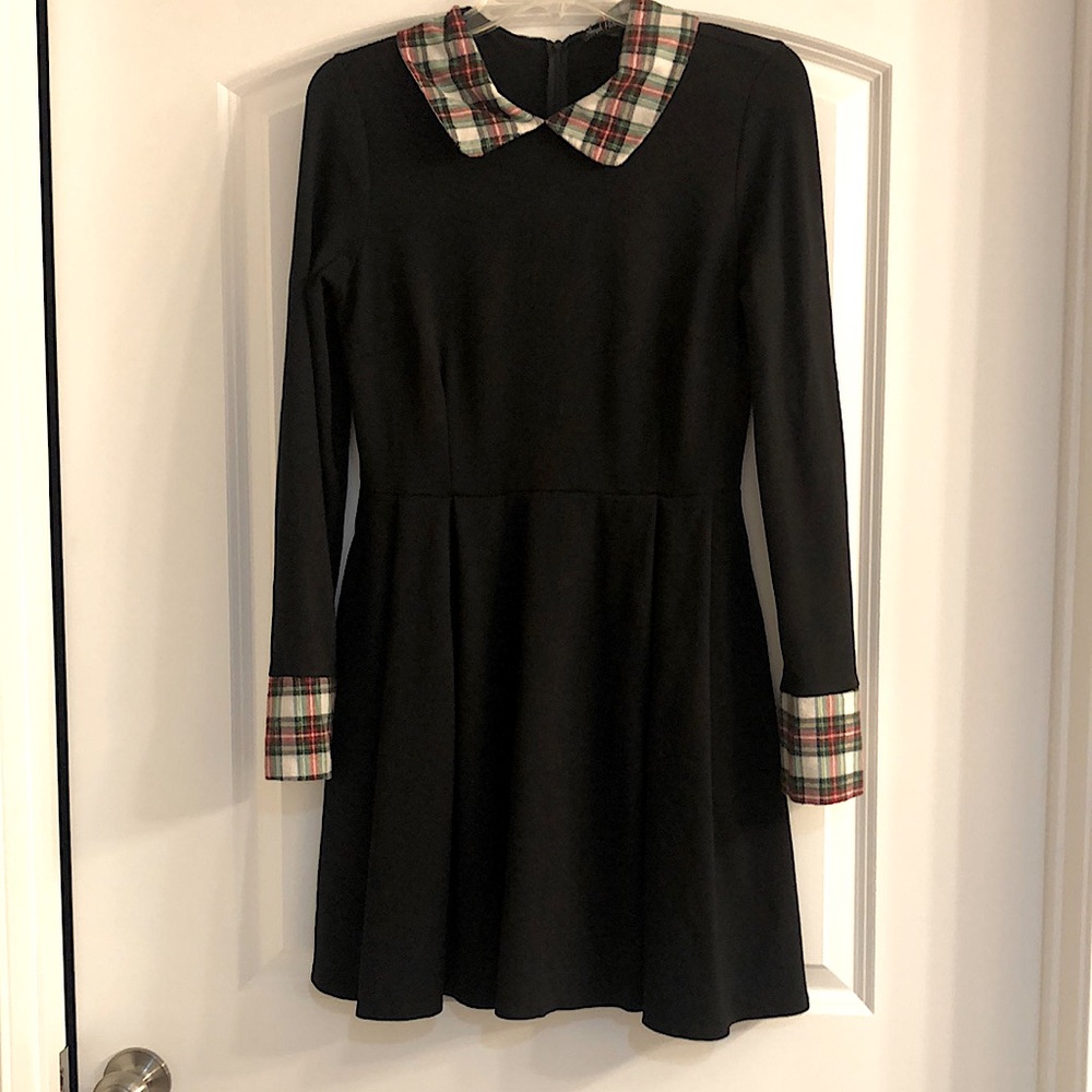Smak Parlour tartan plaid collar dress